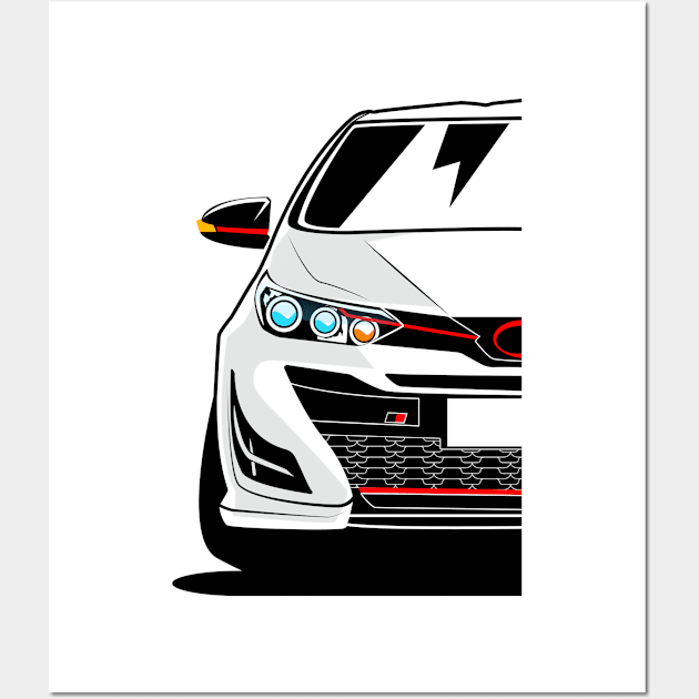 Yaris GR Gazoo Racing Wall Art by gaplexio